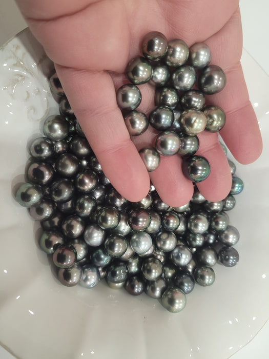 Tahiti Loose Pearls Natural Multi-Color AA+ 10-11 mm Very High Luster