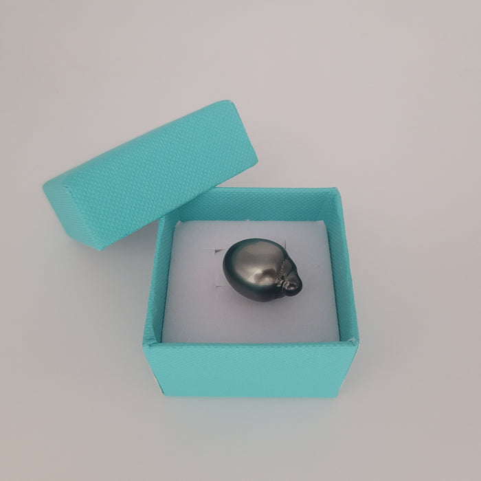Tahiti Loose Pearl large 15 x 20 mm Dark Color Tear-Drop Shape