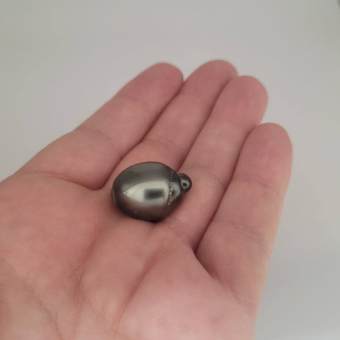 Tahiti Loose Pearl large 15 x 20 mm Dark Color Tear-Drop Shape