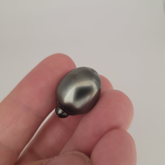 Tahiti Loose Pearl large 15 x 20 mm Dark Color Tear-Drop Shape