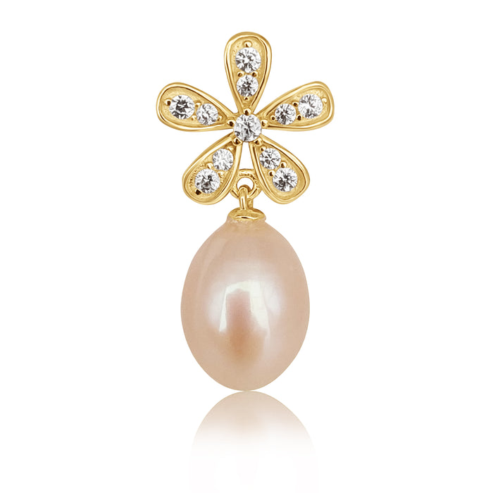 Cultured Pearls AAA Ttear-Drop 8-8.5 mm Silver 925