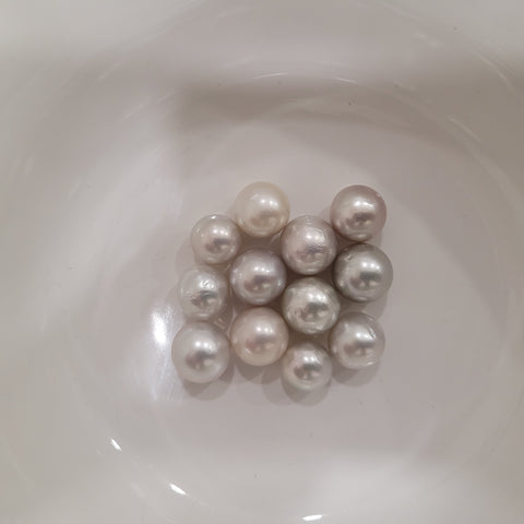 Loose dark Tahitian cultured pearls 11mm round in .925 sterling silver (Pinctada margaritifera) — The South Sea Pearl