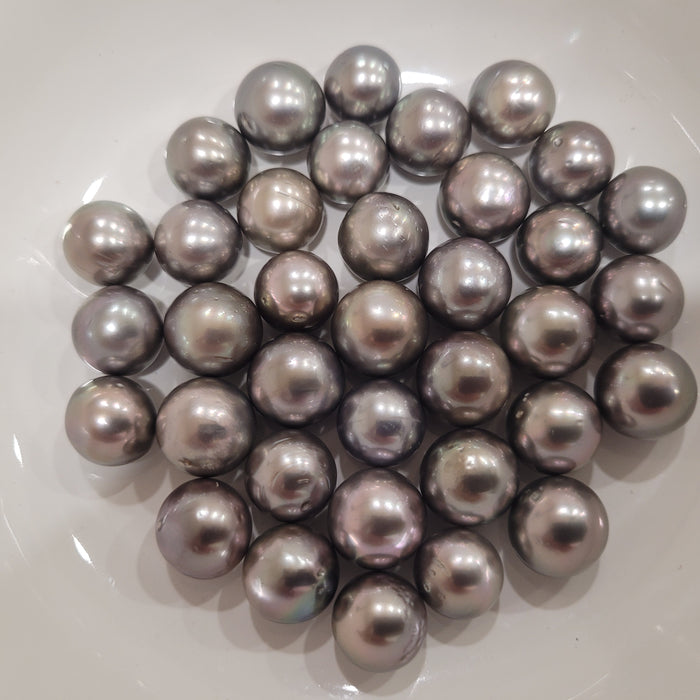 Tahiti Pearls 10-11 mm Dark Silver Color & High Luster