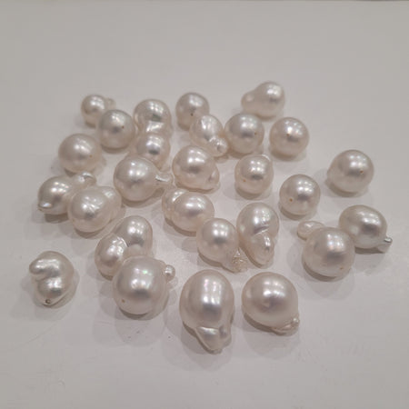 South Sea pearl Loose 12mm white baroque — The South Sea Pearl