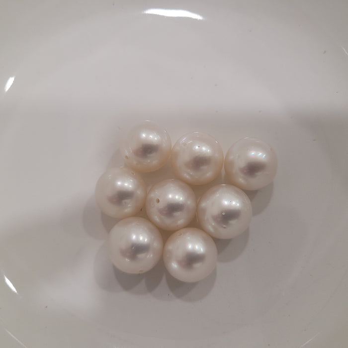 White South Sea Pearls 11 mm Round High Luster