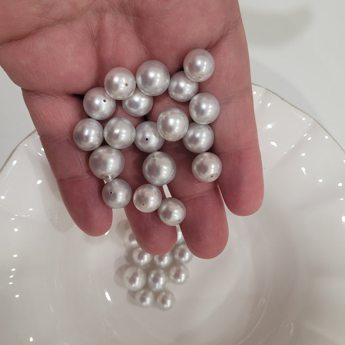 South Sea Pearls 10-11 mm High Luster Semi-round Grade 1