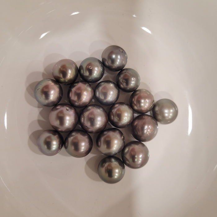 Tahiti Pearls 10-11 mm Dark Silver Color, High Luster