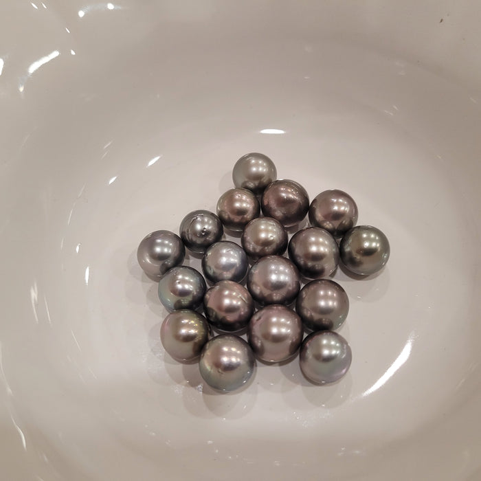 Tahiti Pearls 10-11 mm Dark Silver Color, High Luster