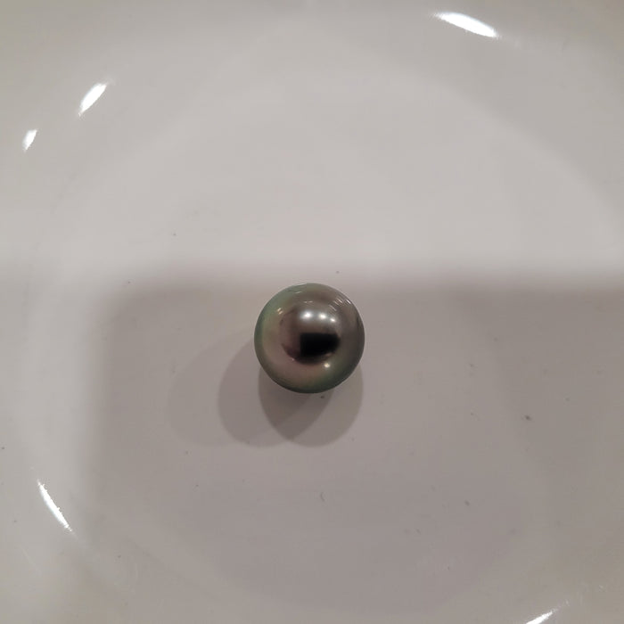 Tahiti Pearl 12 mm Round Peacok Color, High Luster