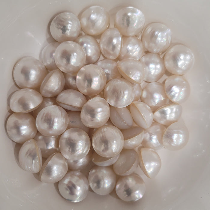 Australian South Sea Mabe Pearls 15-16 mm High Luster