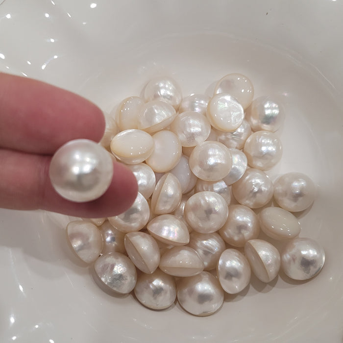 Australian South Sea Mabe Pearls 15-16 mm High Luster