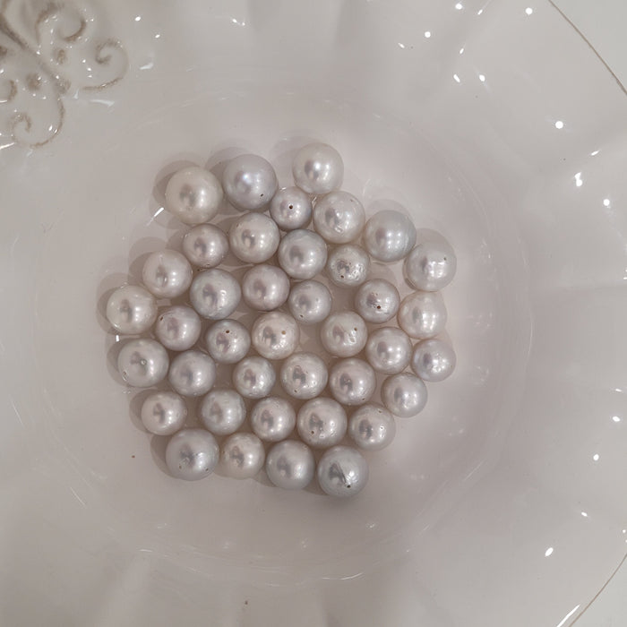 White South Sea Pearls 10-12 mm round High Luster