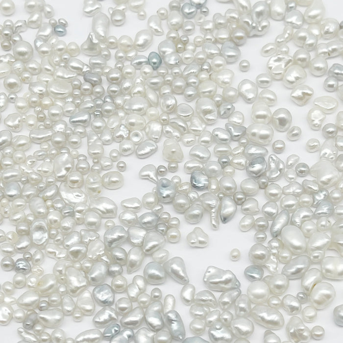South Sea pearl Loose 2-4mm white keshi — The South Sea Pearl