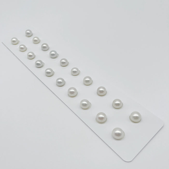 South Sea Pearls 9 mm button shape High Luster