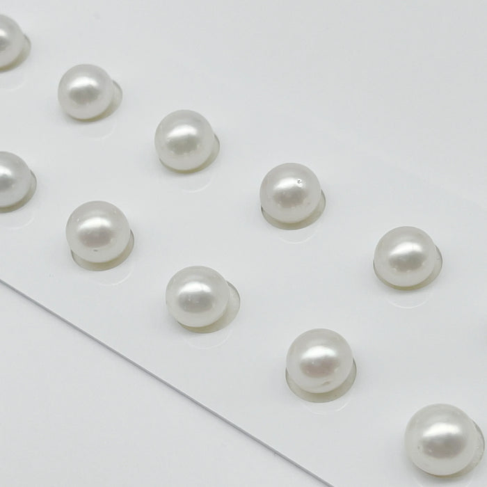 South Sea Pearls 9 mm button shape High Luster