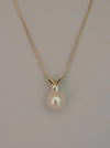 Akoya Cultured Pearl 8-8.5 mm Round Pendant in Silver 925 | The South Sea Pearl |  The South Sea Pearl