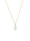 Akoya Cultured Pearl 8 mm in Silver 925 Gold Plated | The South Sea Pearl |  The South Sea Pearl