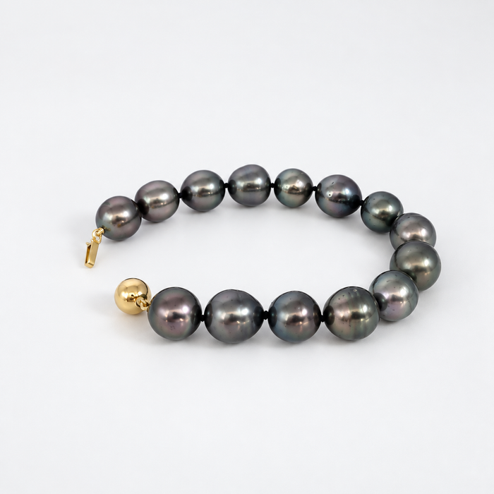 Tahiti Pearls 10-11 mm Dark Color Bracelet