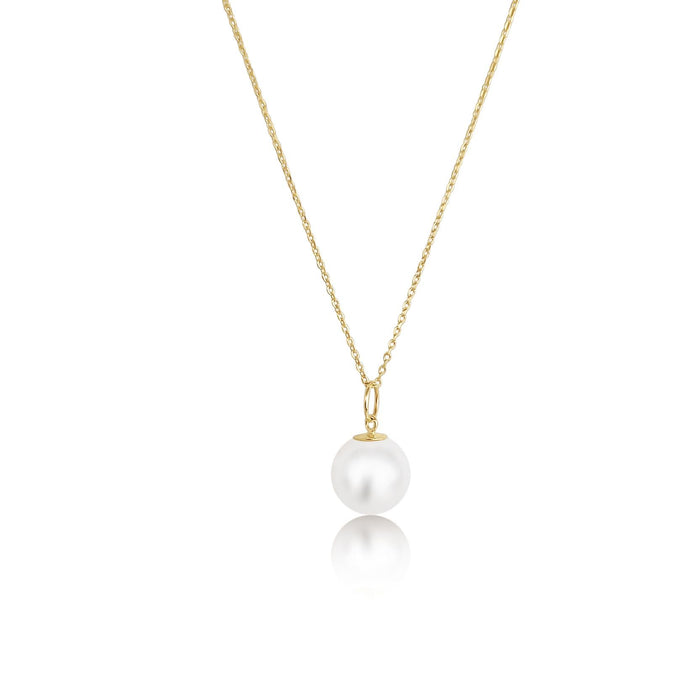 Akoya Cultured Pearl 8-8.5 mm Round 18K Gold Pendant