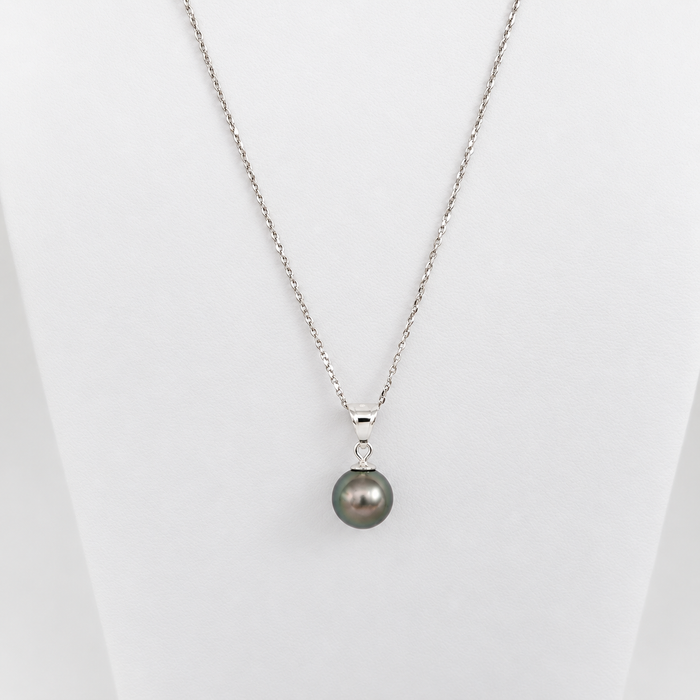 Tahiti Pearl 9-10 mm Pendant in Silver 925