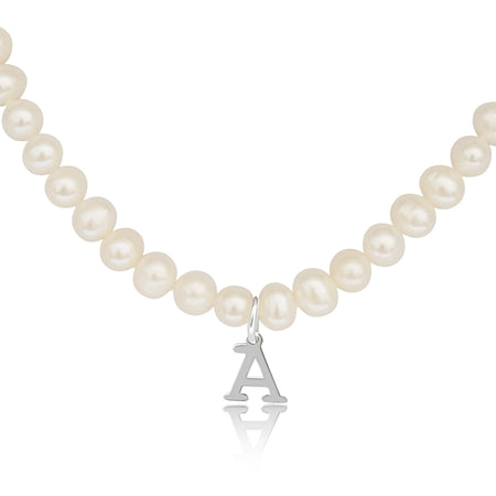 Cultured Pearl Necklace and Letter in Silver 925 |  The South Sea Pearl |  The South Sea Pearl