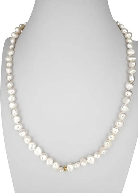 Cultured Pearls 7-8 mm Baroque shape AAA 18K Gold | The South Sea Pearl |  The South Sea Pearl
