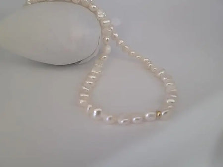 Cultured Pearls 7-8 mm Baroque shape AAA 18K Gold | The South Sea Pearl |  The South Sea Pearl