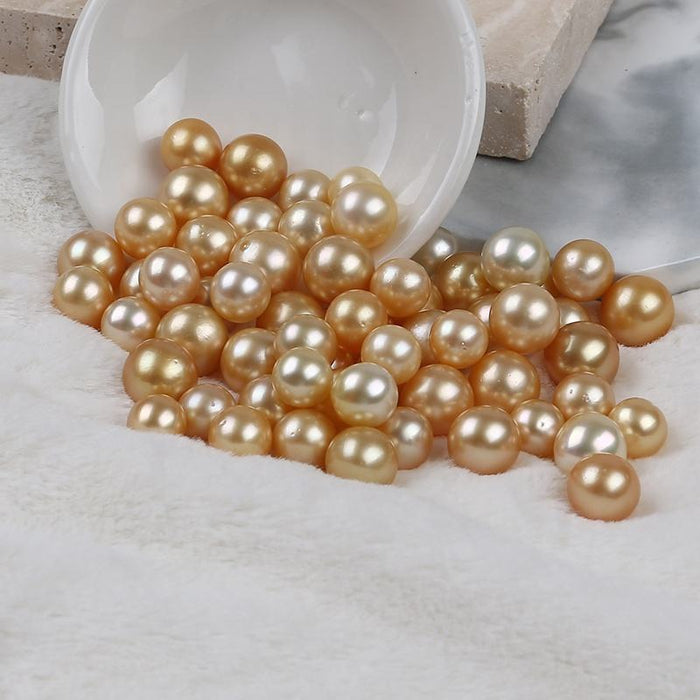 Golden South Sea Pearls 10-11 mm Round