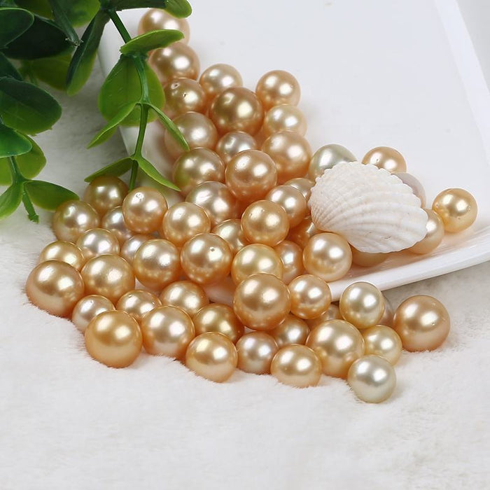 Golden South Sea Pearls 10-11 mm Round