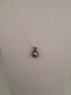 Pendant Necklace Tahiti Pearl 9 mm AAA, Precious Stones, 18K Solid Gold | The South Sea Pearl |  The South Sea Pearl