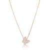 Pendant Necklace made in Gold Plated Silver and Zircon Stones | The South Sea Pearl |  The South Sea Pearl