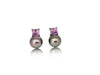 Stud Earrings Tahiti Pearls AAA 9-10 mm, Precious Stones, 18K Solid Gold | The South Sea Pearl |  The South Sea Pearl