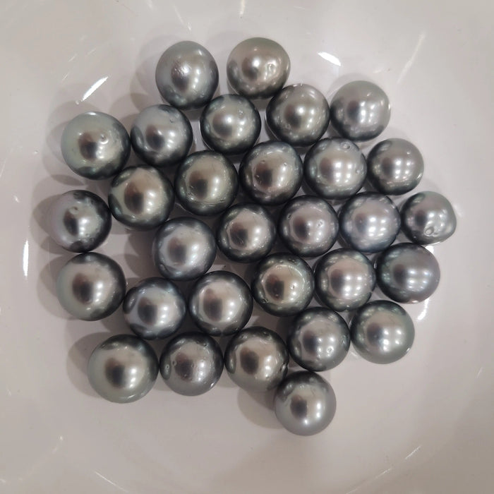 Tahiti Loose Pearls 11-12 mm Dark Silver Color Very HIgh Luster |  The South Sea Pearl |  The South Sea Pearl