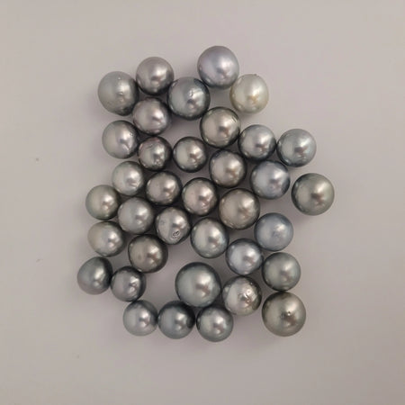 Tahiti Loose Pearls 12-13 mm Silver Color AAA | The South Sea Pearl |  The South Sea Pearl