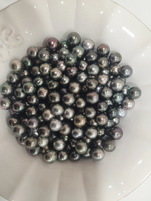 Tahiti Loose Pearls Natural Multi-Color AA+ 10-11 mm Very High Luster | The South Sea Pearl |  The South Sea Pearl