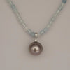 Tahiti Pearl, Aquamarine, Diamond & White Gold 18K |  The South Sea Pearl |  The South Sea Pearl