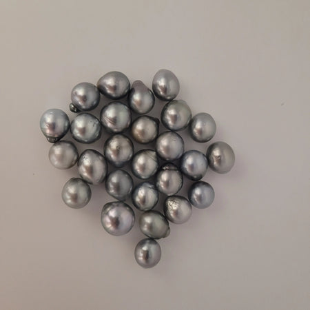 Tahiti Pearls 12-13 mm drop shape Silver Color AAA quality | The South Sea Pearl |  The South Sea Pearl