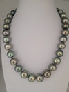Tahiti Pearls 12-14 mm Natural Color and very High Luster, 18K Gold clasp | The South Sea Pearl |  The South Sea Pearl