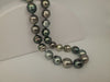Tahiti Pearls Necklace 10-12 mm Natural Multicolor AAA 18 Inches 18K Solid Gold clasp | The South Sea Pearl |  The South Sea Pearl