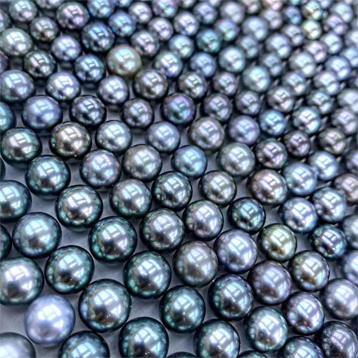 Tahiti Pearl Strands 8-12 mm Round Peacock Color High Luster