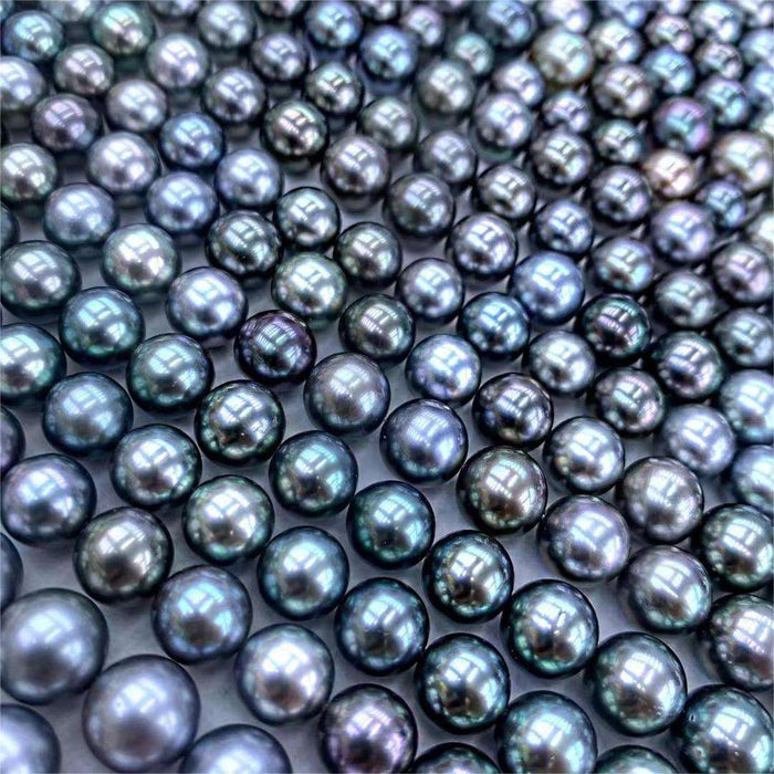 Tahiti Pearl Strands 8-12 mm Round Peacock Color High Luster
