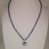Tanzanite Precious Stones Necklace, Tahiti Pearl, Diamond, White Gold 18K |  The South Sea Pearl |  The South Sea Pearl