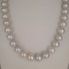 White- Silver South Sea Pearls 11-13 mm Very High Luster 18K Solid Gold clap | The South Sea Pearl |  The South Sea Pearl