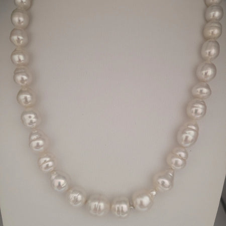 White South Sea Pearls 10-12 mm Baroque Shape Very High Luster | The South Sea Pearl |  The South Sea Pearl
