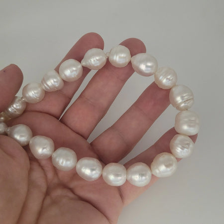 White South Sea Pearls 11-13 mm Very High Luster 18K Gold Clasp | The South Sea Pearl |  The South Sea Pearl
