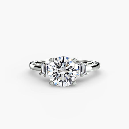 Baguette Accent Solitaire - MIMUKA