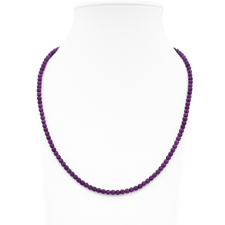 Collar de Piedras Preciosas, Rubí, Zafiro, Esmeralda, Amatista, 45 cm, Cierre Mosquetón, Ajustable - MIMUKA