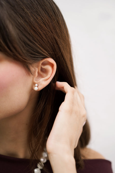 Cultured Pearl Earrings Yellow Gold 9K - MIMUKA