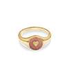 Heart Ring Silver Gold Plated - MIMUKA