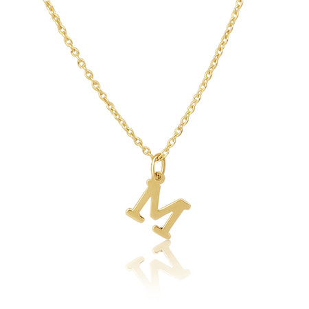 MIMUKA M Pendant Necklace 18K Yellow Gold - MIMUKA